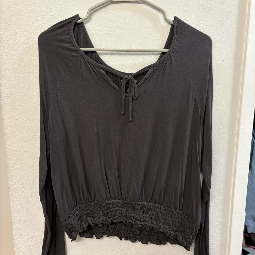 Elegant Gray Women's Top